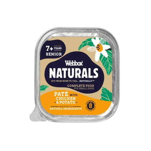 Webox Naturals pet food container for small dogs on a white background