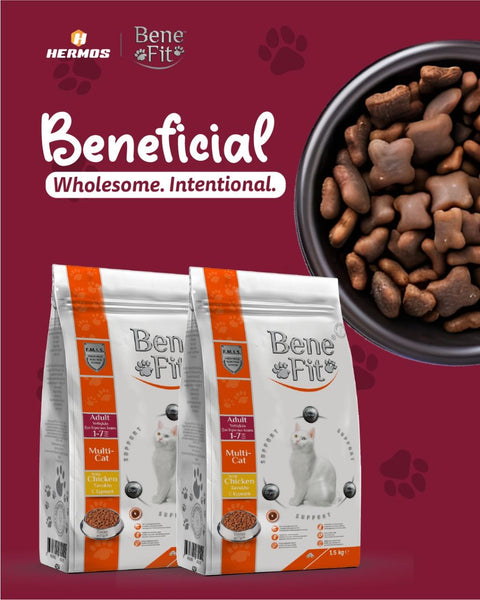 Benefit Feline Adult Multi-Cat With Chicken 1.5 Kg
