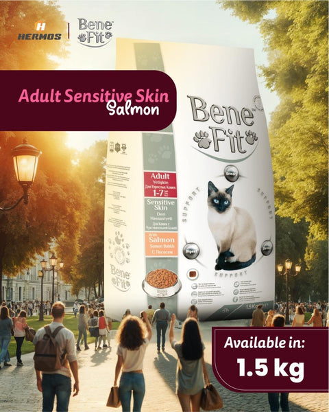 Benefit Feline Adult Sensitive Skin With Salmon 1.5 Kg