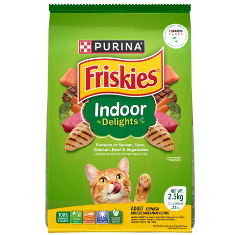 Purina Friskies Indoor Delights Dry Cat Food – Indoor Weight & Hairball Support