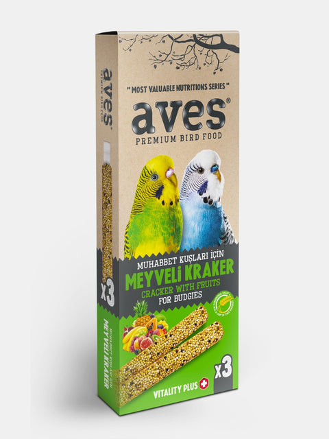 Aves Premium Cracker With Fruits For Budgies 3x10