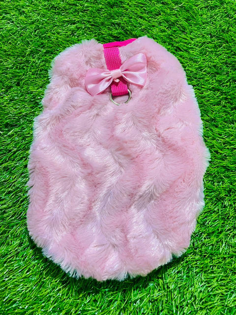 Soft Winter Pet Jacket with Leash Ring