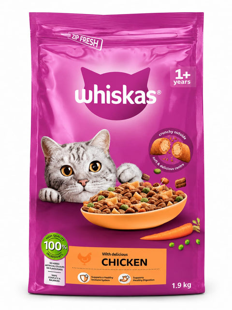 Whiskas Bag Chicken flavor 1+ 1.9kg