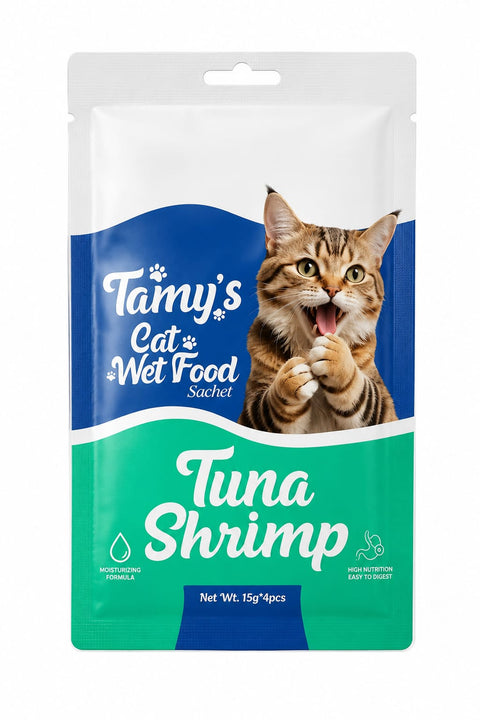 Tamys Creamy Treat for Cat – Tuna And Shrimp Flavour