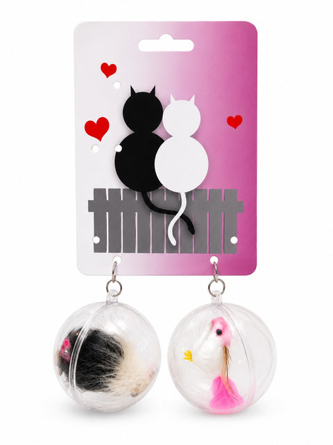 2 Piece Ball Set Cat Toy