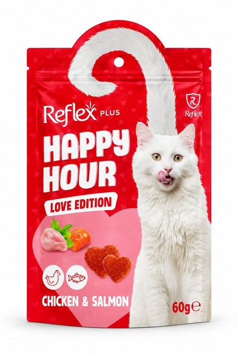 Reflex Plus Happy Hour Love Edition Cat Food – Chicken & Salmon 60g