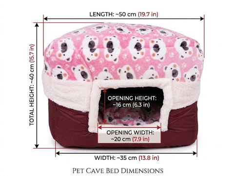 Cozy couch  Pet Cave Bed for Cats & Small Dogs