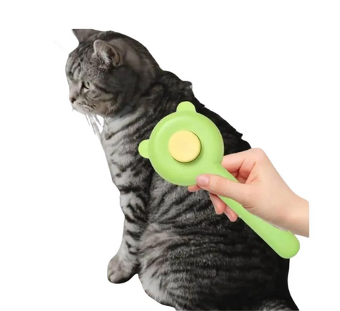 Bear Shape Button Pet Grooming Brush additional view