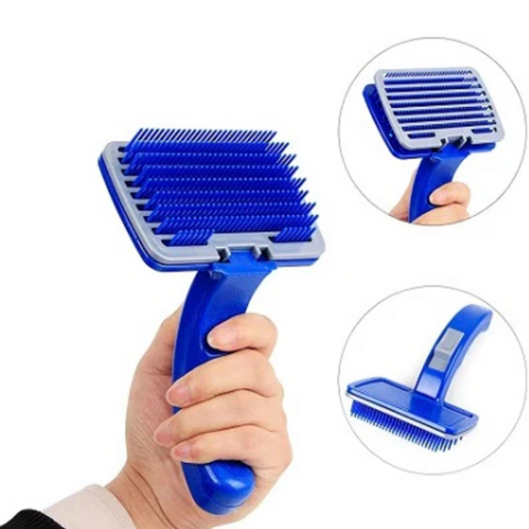 Blue Button Pet Grooming Brush additional view