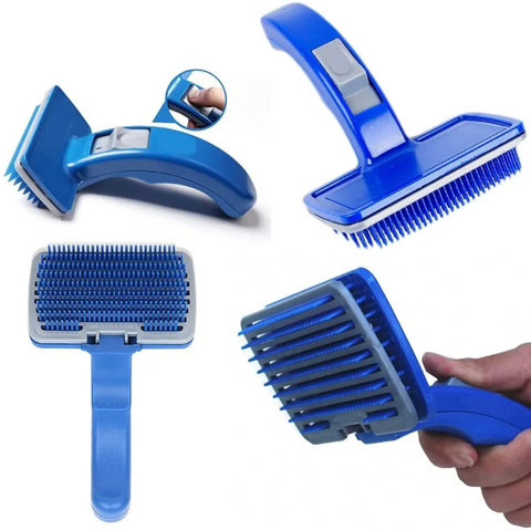 Blue Button Pet Grooming Brush additional view