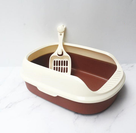 Durable Open Cat Litter Tray-L