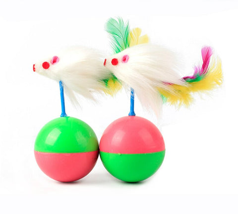Ball With Mouse Toy For Cat's Playing