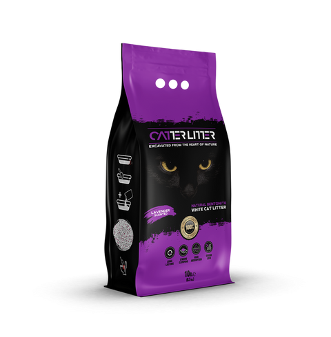 Catter Litter Bentonite Lavender Scented + Purple Granules