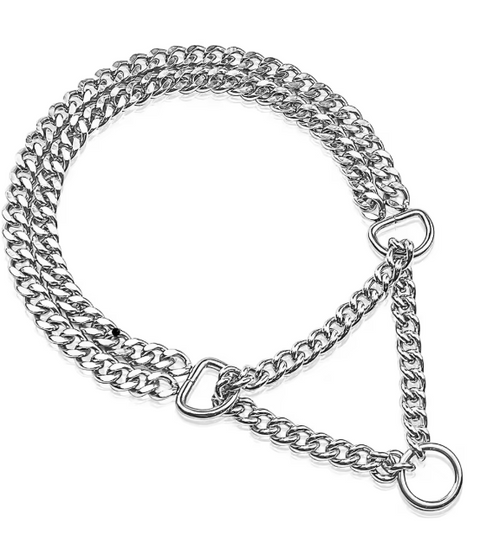 Double Collar Choke Chain