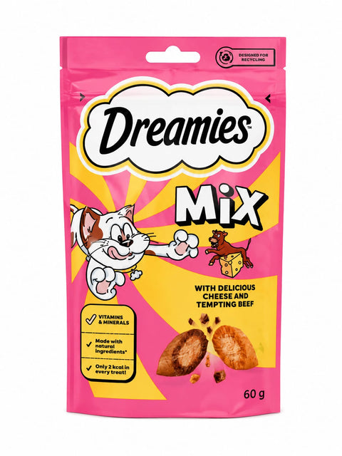 Dreamies Cat Treats Beef and Cheese 60g