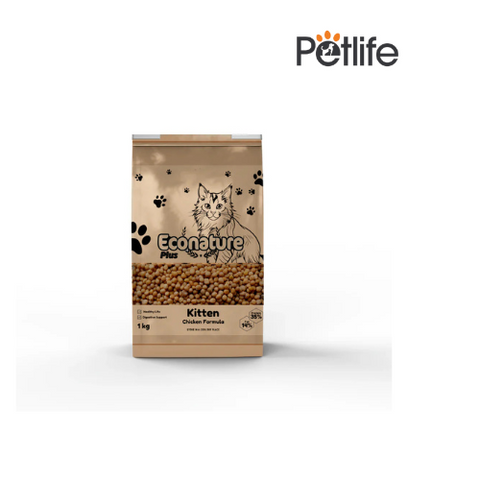 Econature Plus Kitten Cat Food Chicken 1kg