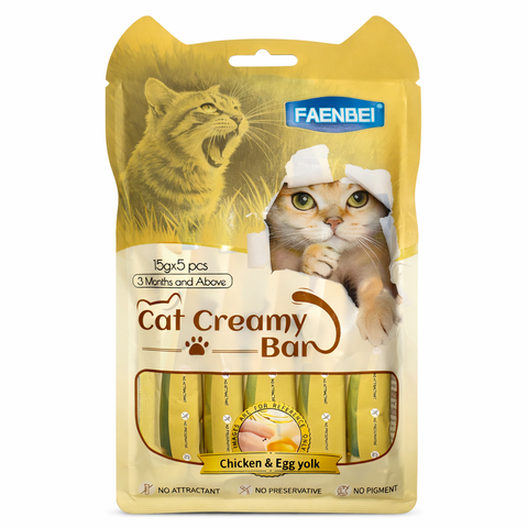 Faenbei Cat Creamy Treat Chicken and Egg Yolk 75g