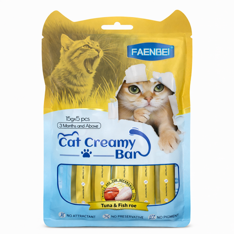 Faenbei Cat Creamy Treat Tuna and Fish Roe 75g