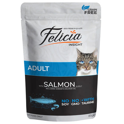 Felicia Grain Free Adult Salmon Wet Cat Food 85g
