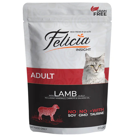 Felicia Grain-Free Pouch Adult Lamb Wet Cat Food 85g