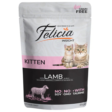 Felicia Grain-Free Pouch Kitten Lamb Wet Cat Food 85g