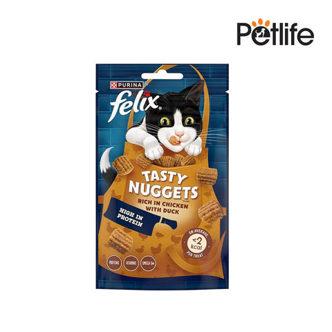 Felix Tasty Nuggets Adult Cat Treats Chicken and Duck 50g