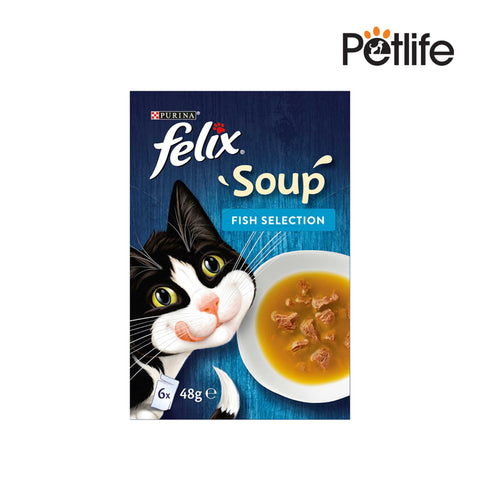 Purina Felix Soup Fish Selection - 48GM