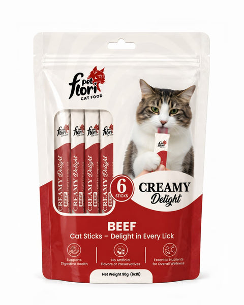Flori Pet Creamy Cat Treat Beef 90g