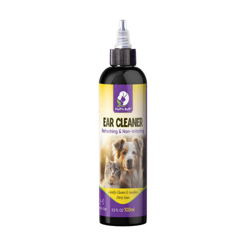 Fluff n Buff Ear Cleaner for Cats and Dogs 100ml