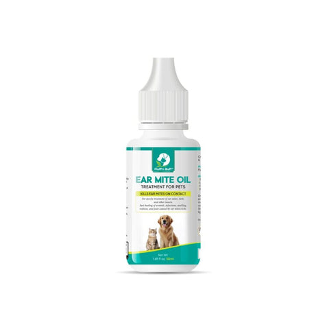 Fluff n Buff Ear Mite Oil for Pets 50ml