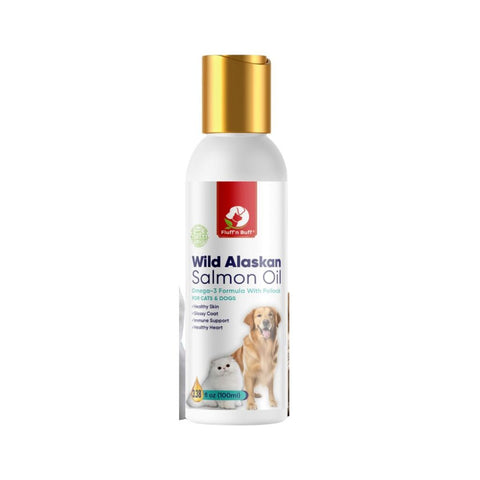 Fluff n Buff Wild Alaskan Salmon Oil for Pets 100ml