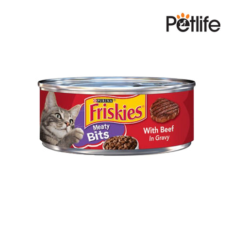 Friskies Meaty Bites with Beef in Gravy - 156Grams