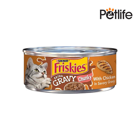 Friskies Extra Gravy Chunky With Chicken In Savory Gravy - 156Grams