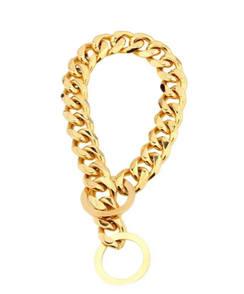 Golden Show Choke Chain Dog Collar