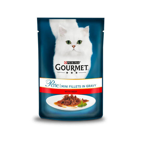 Gourmet Perle Beef Adult Wet Cat Food 85g