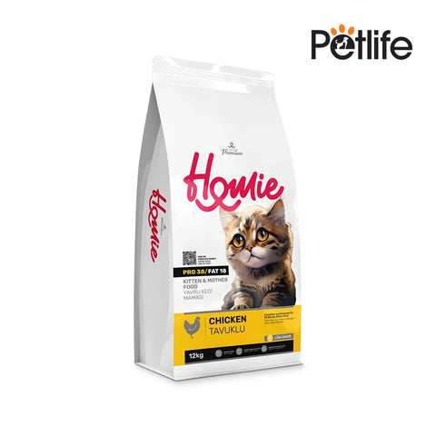 Homie Super Premium Low Grain Kitten and Mother Cat Food Chicken