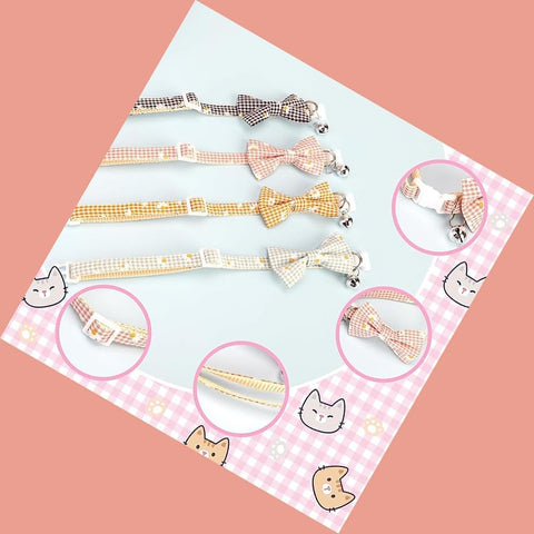 High Quality Imported Cat Collar with Bow additional view