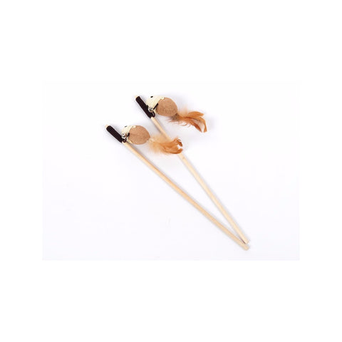 Plastic Stick With Ball-Cat Playing Stick