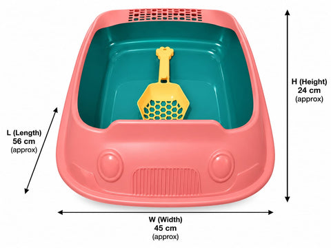 Large Cat Shape Litter Tray
