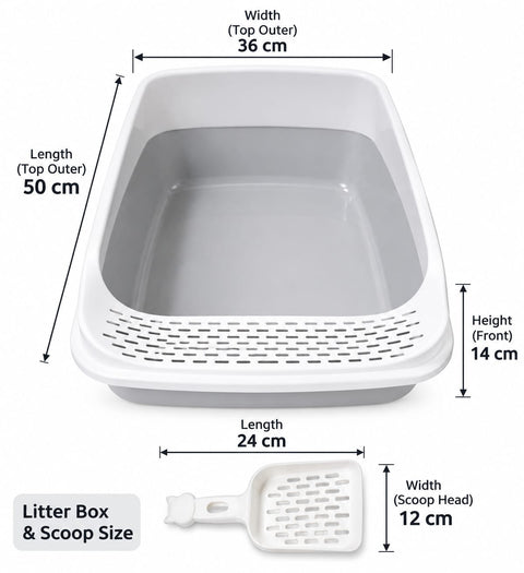 Large Imported High Lid Cat Litter Tray
