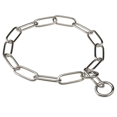 Long Link Choke Chain Collar