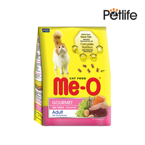Me-O Adult Dry Cat Food Gourmet Flavor