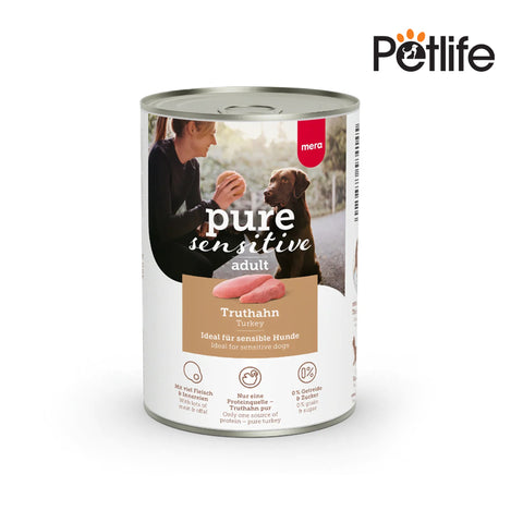 Mera Pure Sensitive Turkey Adult Wet Cat Food – 400 Gram
