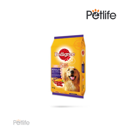 Pedigree Adult Dog Food Lamb and Vegetable Flavor 10kg