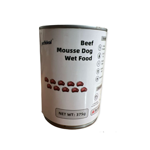 Petideal Beef Mousse Wet Dog Food 375g
