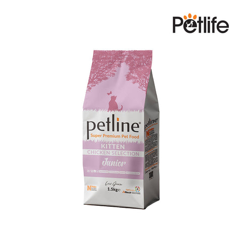 PETLINE SUPER PREMIUM KITTEN FOOD CHICKEN SELECTION