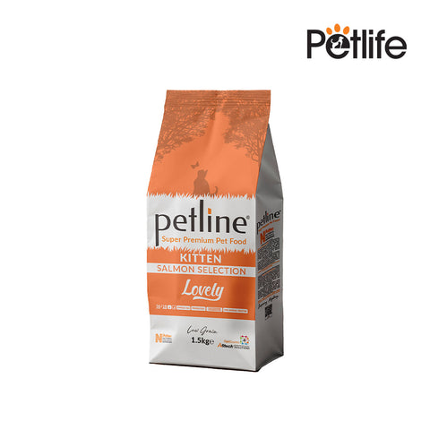 PETLINE SUPER PREMIUM KITTEN FOOD SALMON SELECTION