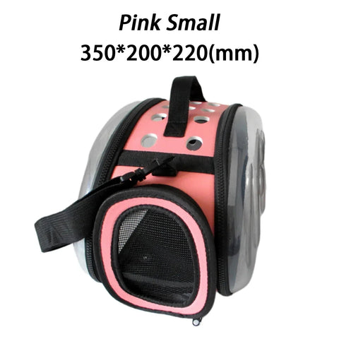 Transparent Breathable Travel Bag for Cats & Small Dogs