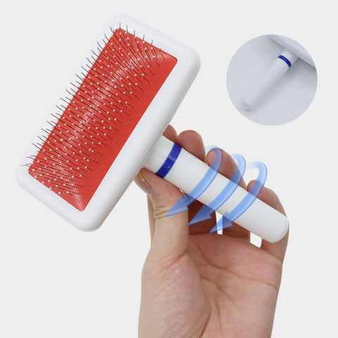 Plastic White Pet Grooming Brush additional view