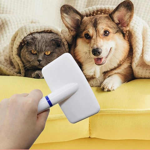 Plastic White Pet Grooming Brush additional view